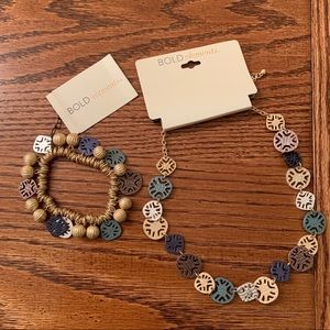 Bold Elements Necklace & Bracelet Set
